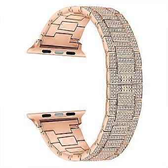 Compatible With Apple Watch 40/41mm, Women Bling Diamond Rhinestone Metal Strap for iWatch SE Series 8 7 6 54 3 2