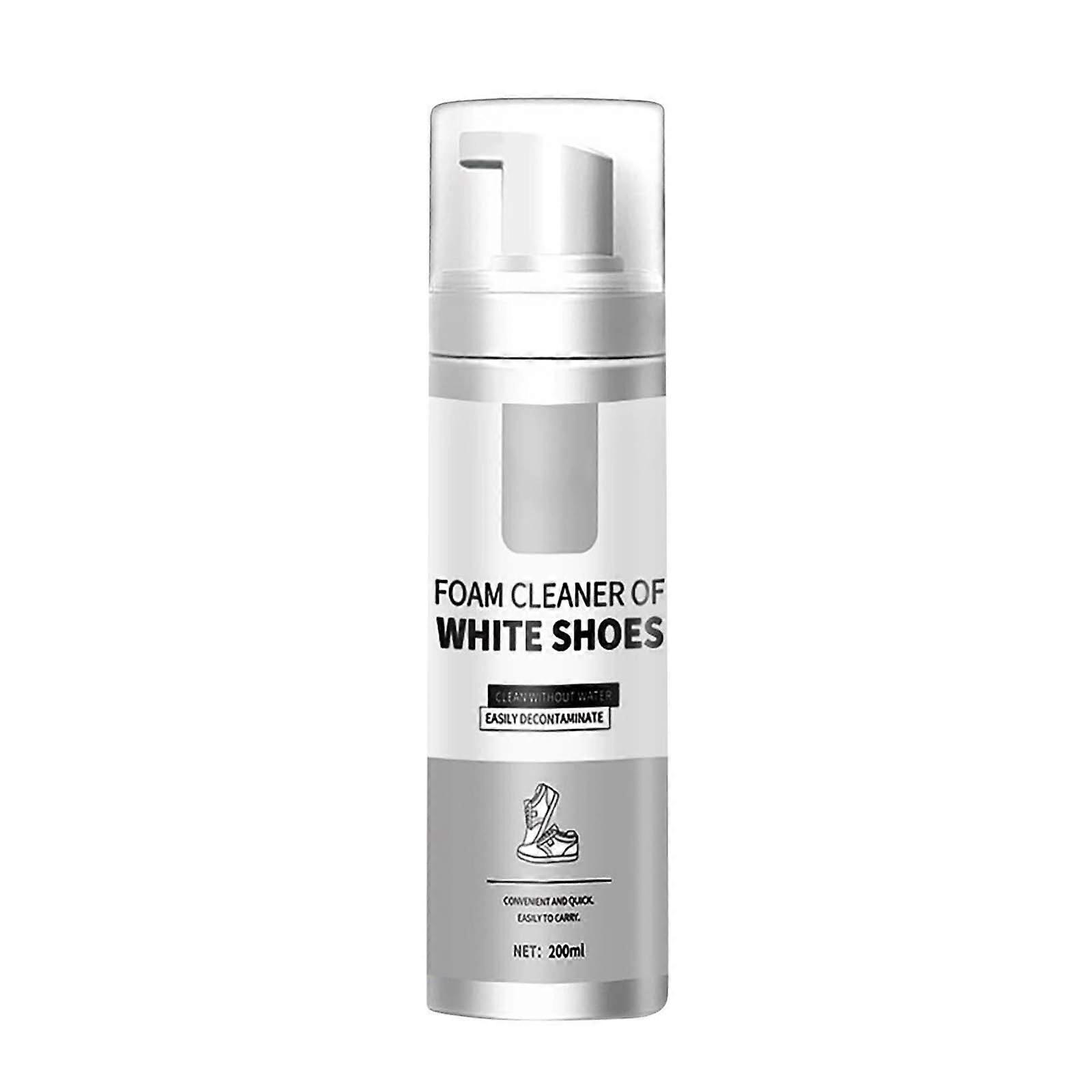 Nettoyant pour chaussures blanches Portable Nettoyant pour chaussures de sport jetable Décontamination et jaunissement Mousse Nettoyant à sec 200ml