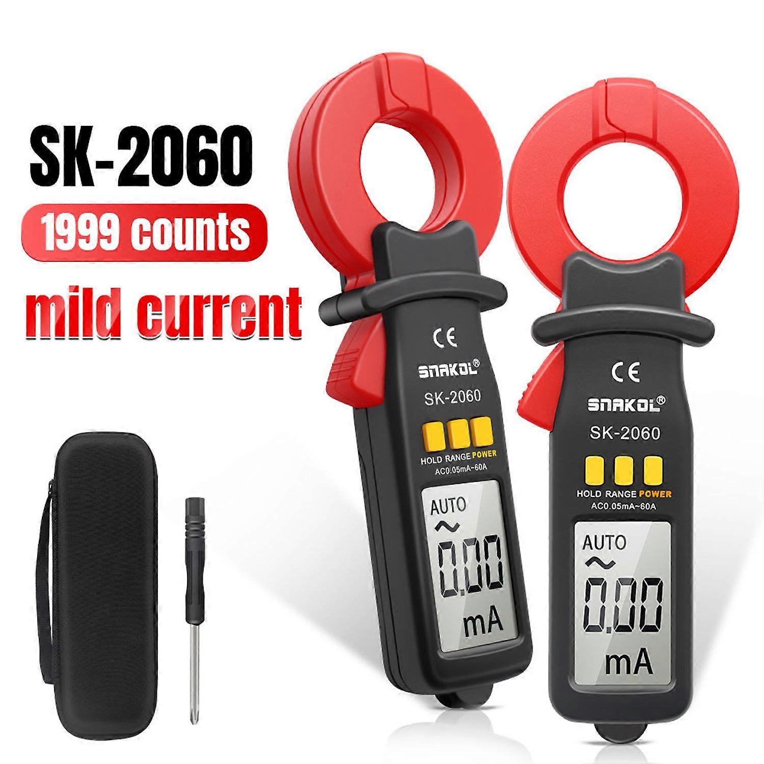 3 1/2 Digit Auto Ranging Digital Current Clamp Meter High Precise AC Measurement Tool 30mm Jaw with