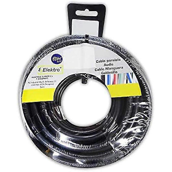 Flat cable - EDM - 28511 - 10 m - Black - PVC