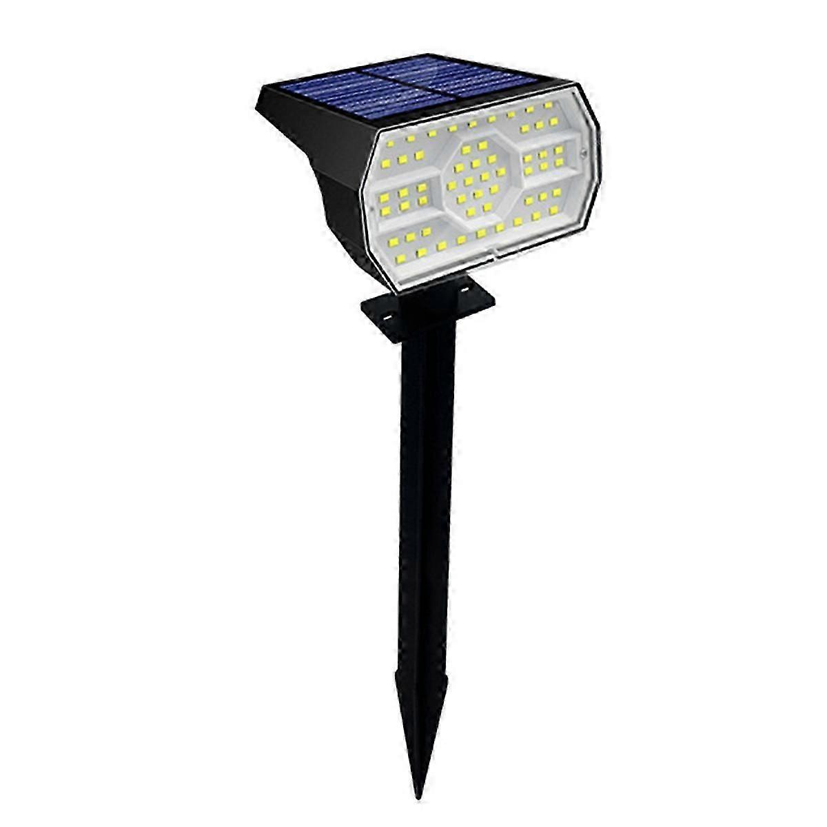 ソーラースポットライト56LED屋外ソーラーランドスケープスポットライト防水3モードガーデンライトドア裏庭ガレージ用