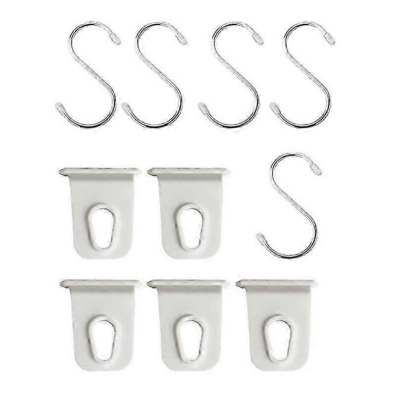 Camping Awning Hooks Clips Racks Tool Awning Clothes Hooks for Exterior Accessories White