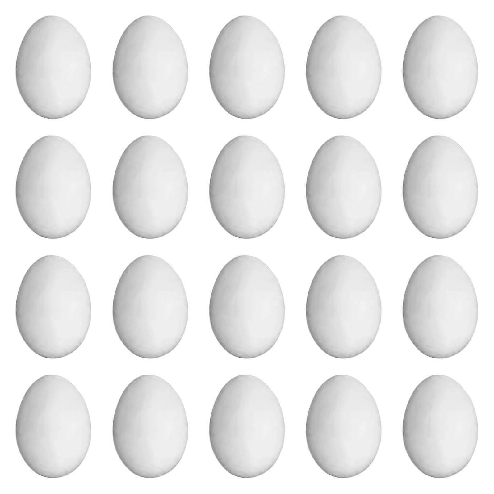 20x Solid Simulation Pigeon Eggs White Agricultural Tool for Pigeon Hatching