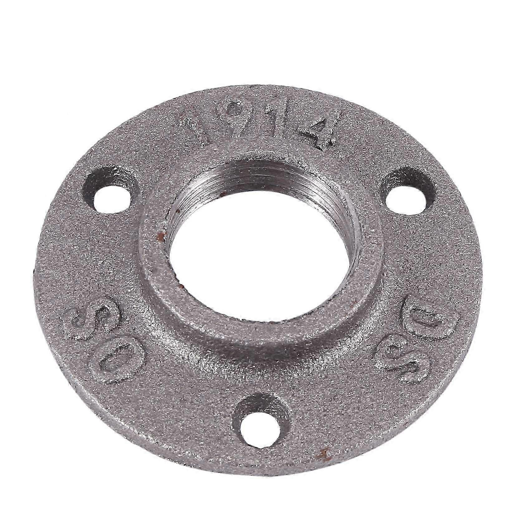 1 Inches Malleable Cast Iron Pipe Flange, Industrial Pipe Flanges for Threaded Black Pipes and Fitt JNS