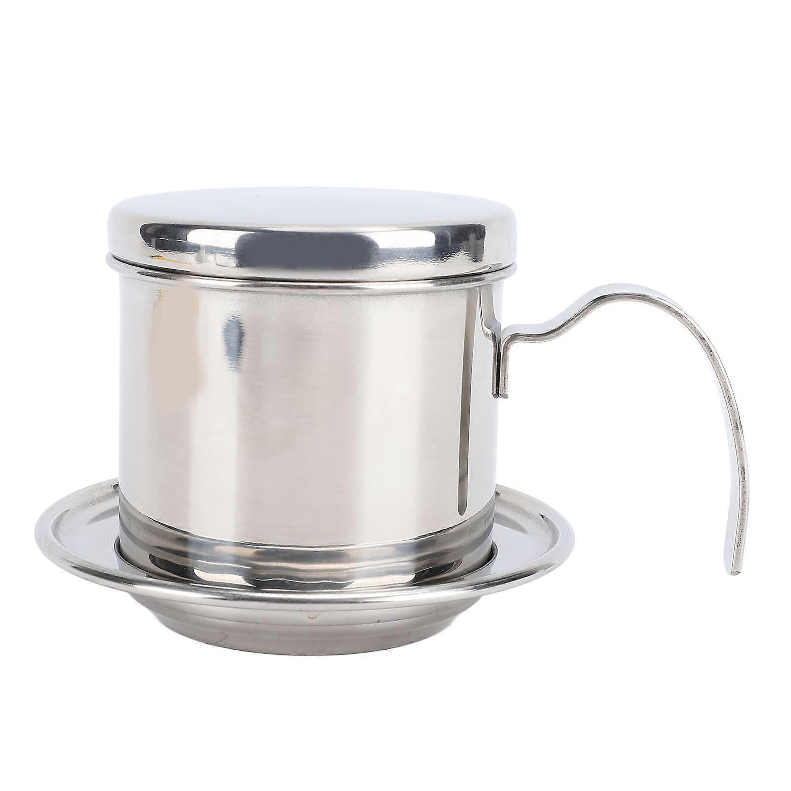 200ml Portable Vietnamese Coffee Maker Thick 304 Stainless Steel with Coffee Filter for Home and Travel