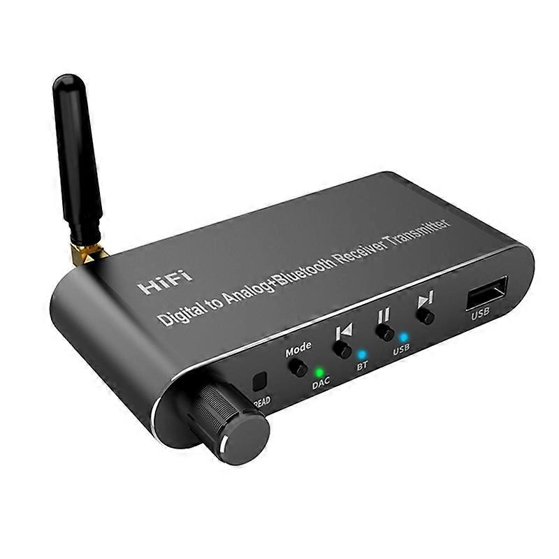 5.1 Bluetooth Optical Fiber Coaxial USB Receiver Transmitter With Remote Control A05