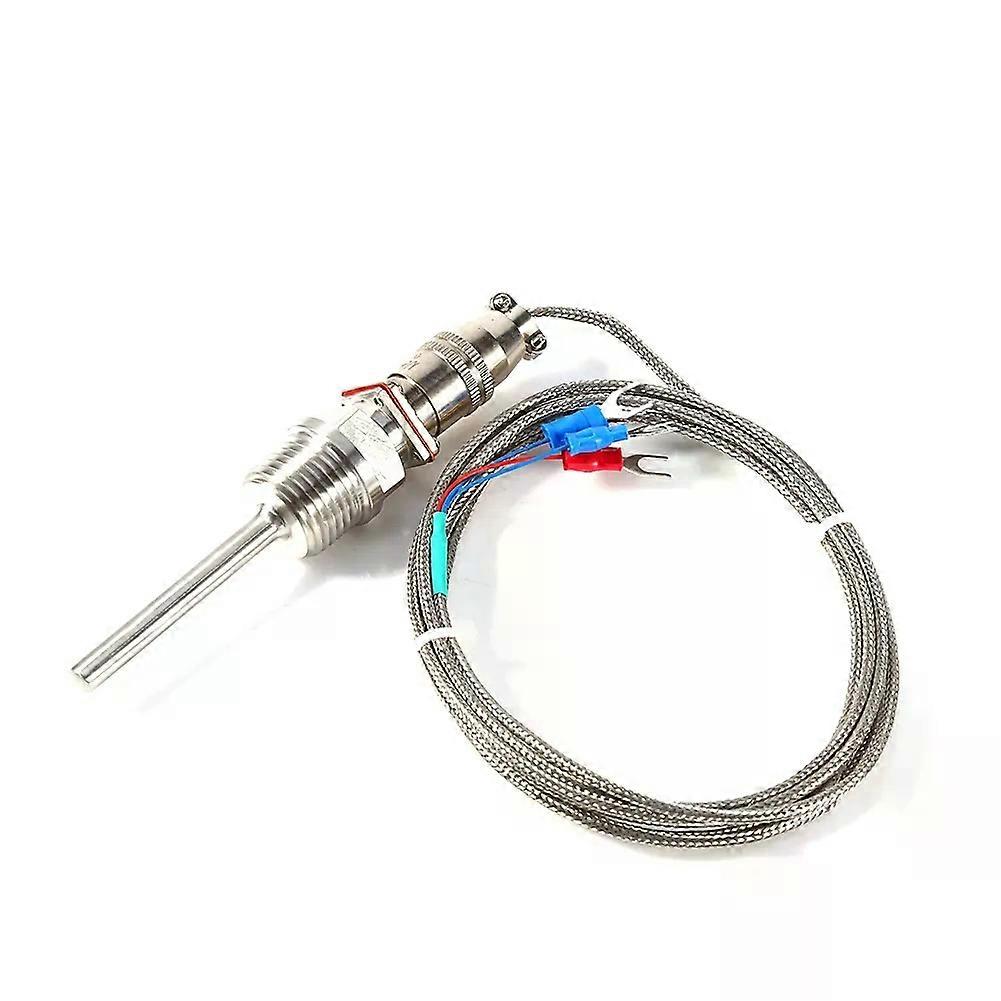 Sensor Probe RTD PT100 Temperature Sensor 1/2 NPT Threads with 2 Meter Cable