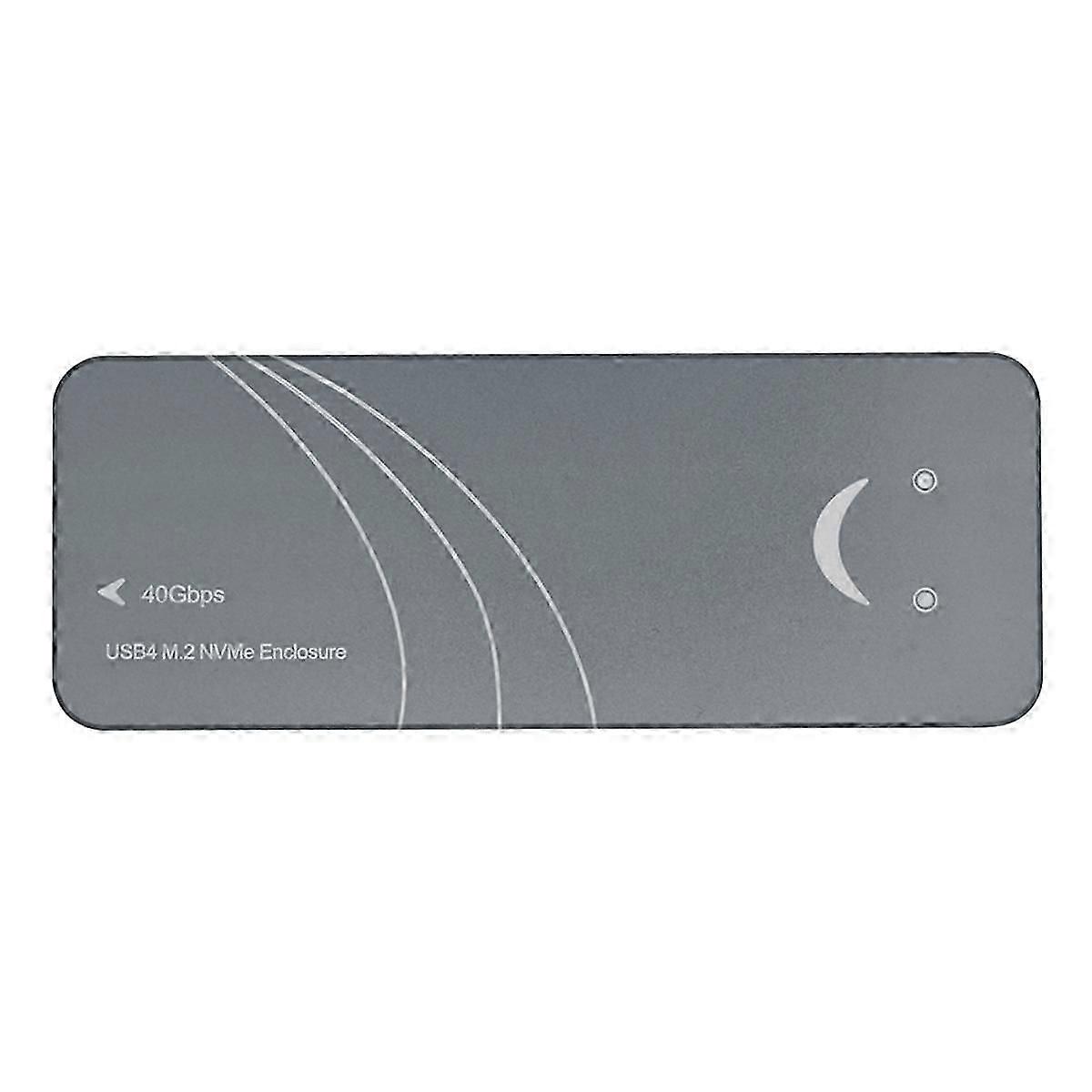 USB 4.0 SSD M2 NVME HDD Enclosure 40Gbps 4TB M-Key B+M-Key Aluminum NVME External Case Support M.2