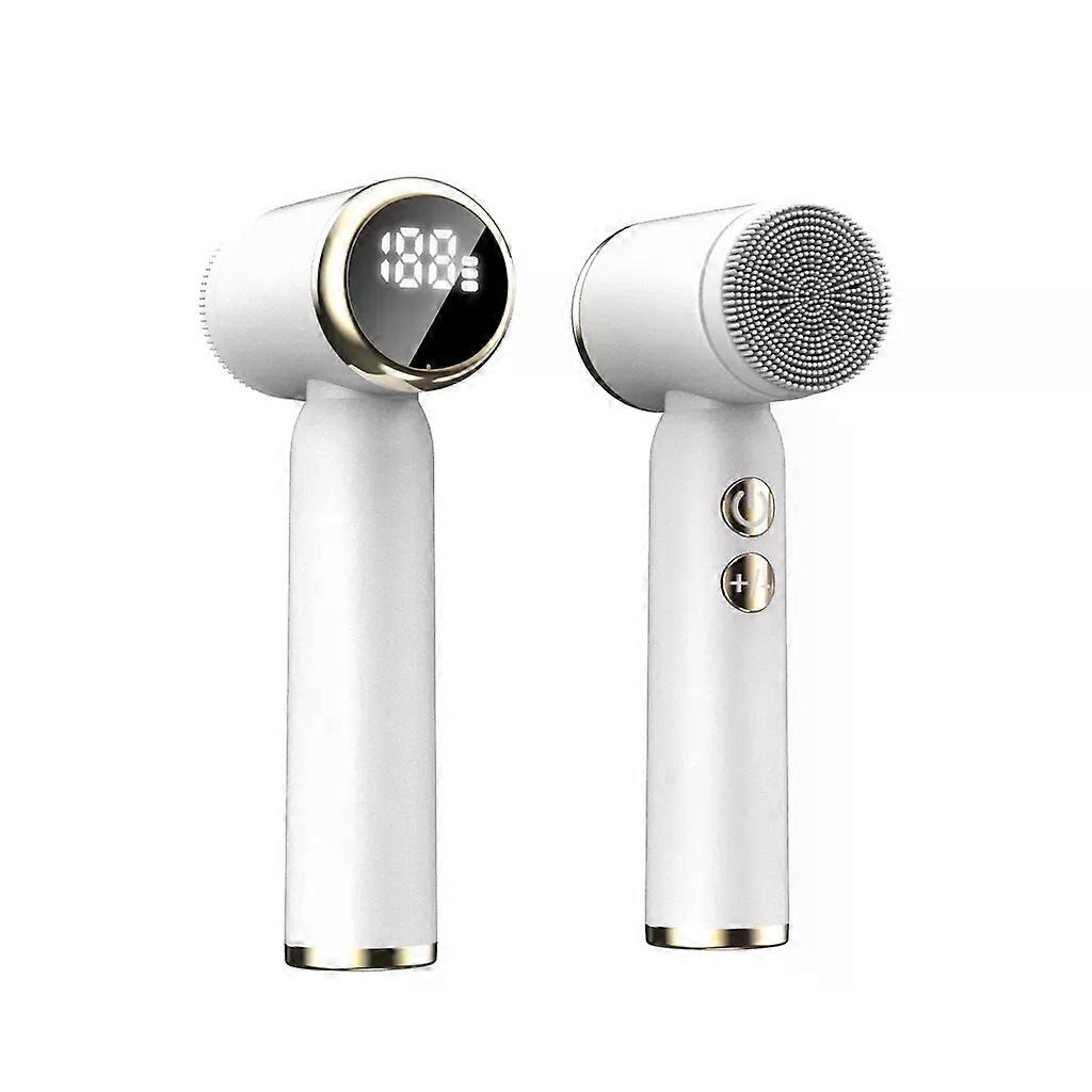 Appareil de nettoyage du visage 8 en 1 avec compresse chaude et froide, rotation à 360 °, 6 têtes de brosse, nettoyage en profondeur et peeling