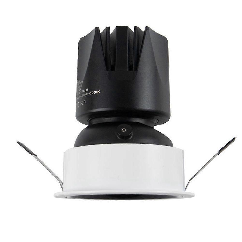 Projecteur LED intelligent Tuya Zigbee 12 W, antireflet, variateur d'intensité, éclairage de plafond encastré à angle réglable