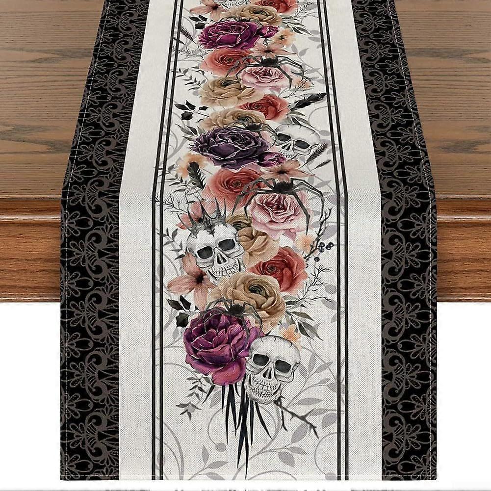 Seasonal Fall Table Runner Size Options Fabric Table Runner Autumn Colors Thanksgiving Decor