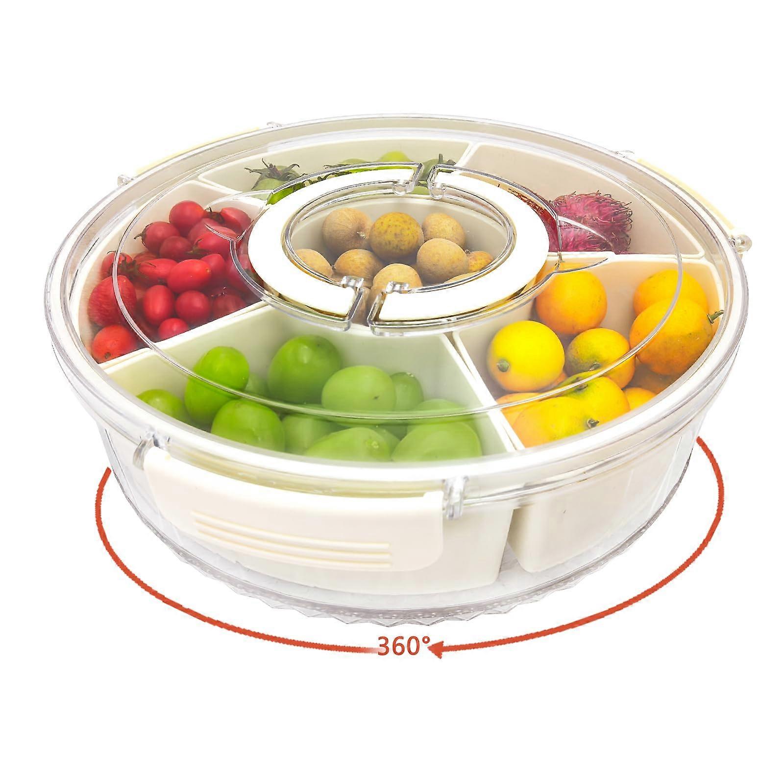 Snackle Box Container Rotating Fridge Organizer Deli and Containers for Party 12' L