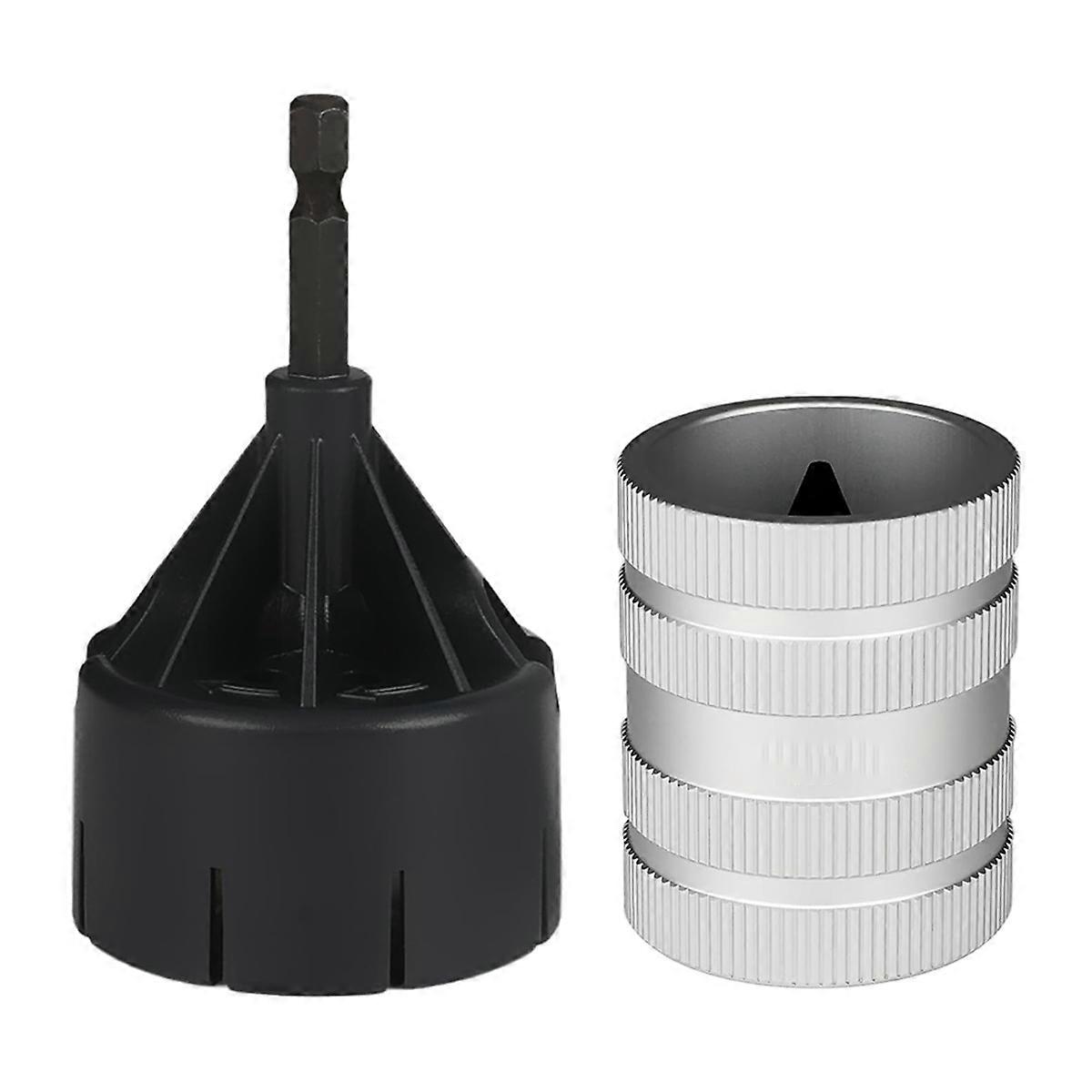 Inner/Outer Pipe Reamer for 1/3 Inch to 1-3/8 Inch Pipes,Deburring Tool,Plumbing Tools for Copper,St