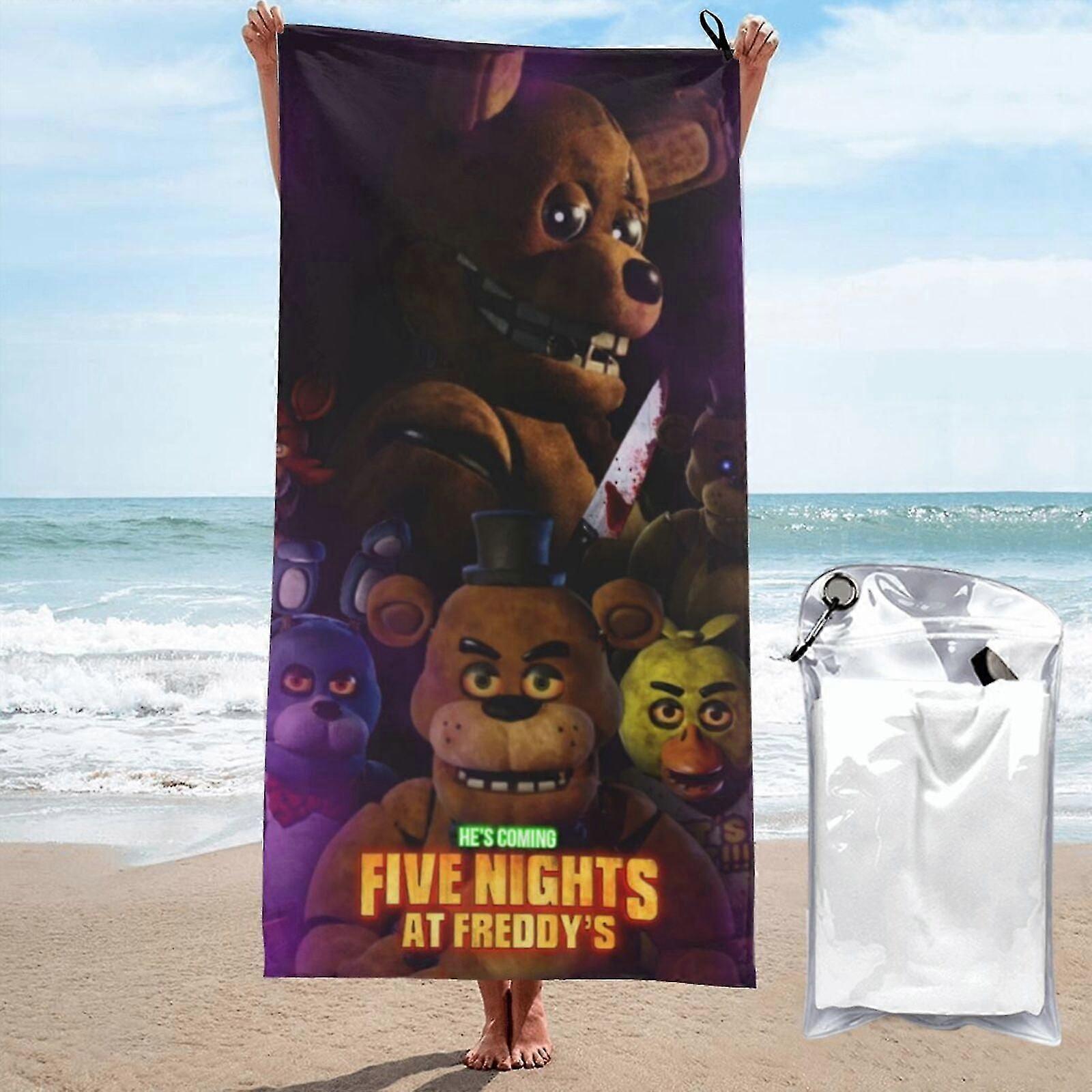 q Five Nights at Freddy's Microfiber Oversized Lightweight Beach Towel Large Towels Travel Swim #uf11