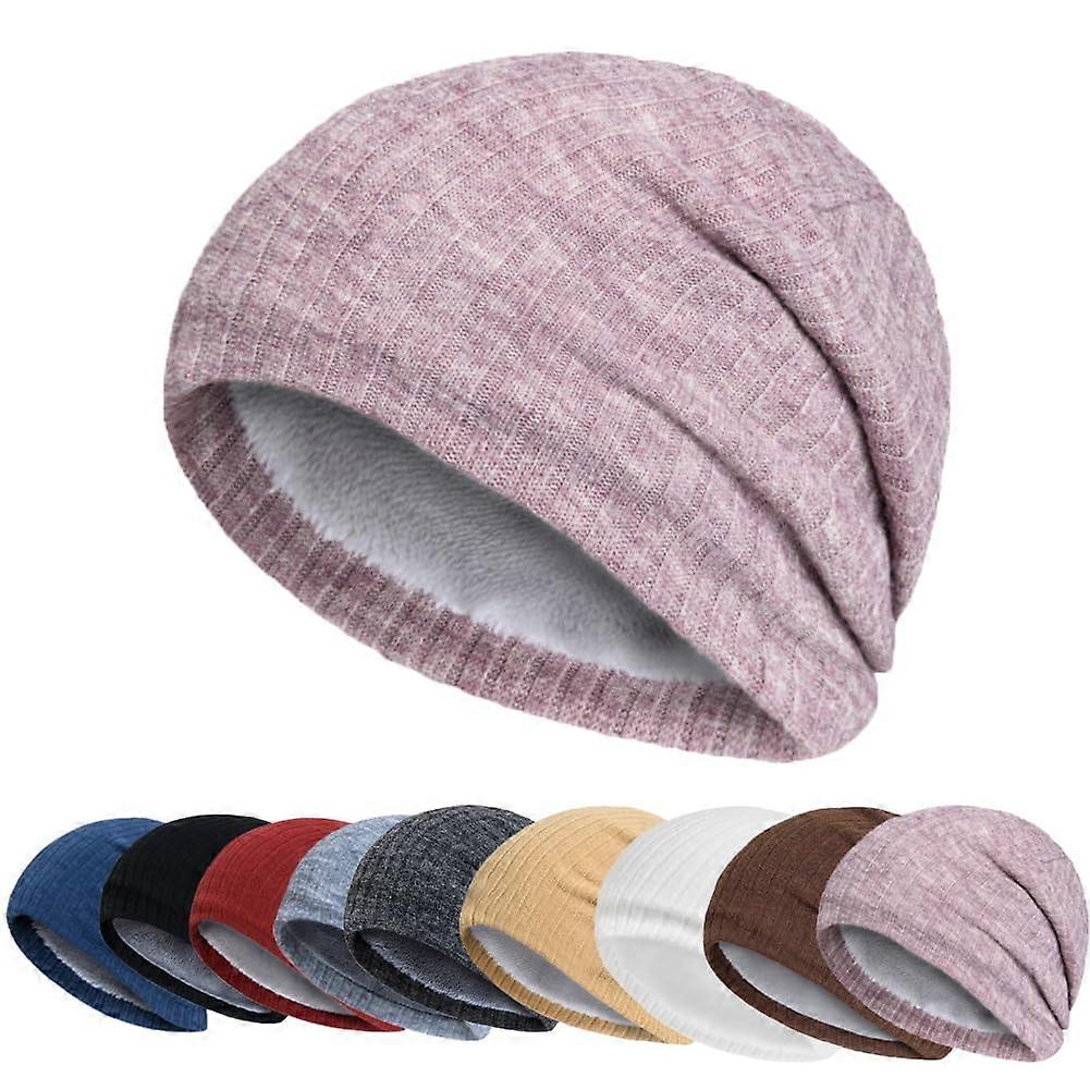 Winter Slouchy Beanie Hats For Men Warm Fleece Lined Knit Cuffed Soft Skull Cap
