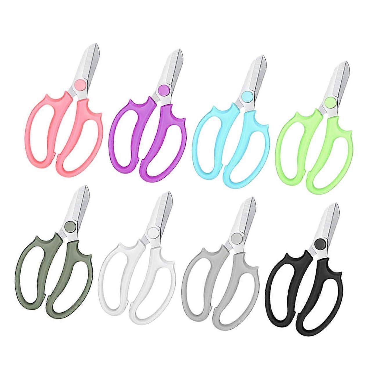 Garden Scissors Flower Arrangement Shears 8 Pcs Set Pruning Shears Safe for Long Use