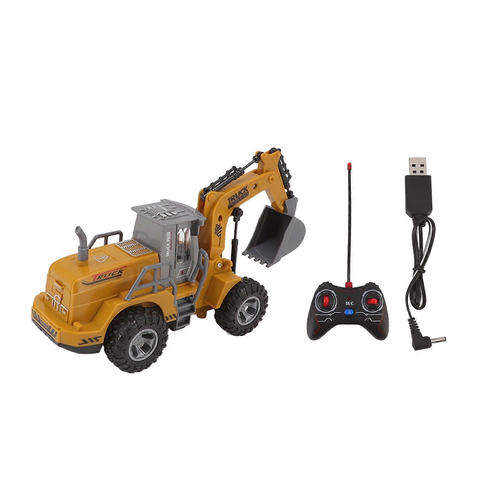 Wireless Excavator Toy, USB Rechargeable Construction Vehicle
