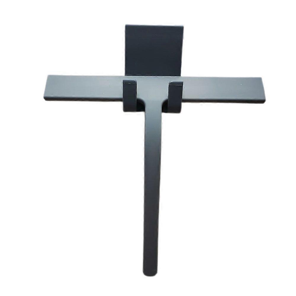 Shower squeegee Window cleaner with silicone window wiper hook (B (gray) + hook + white box)