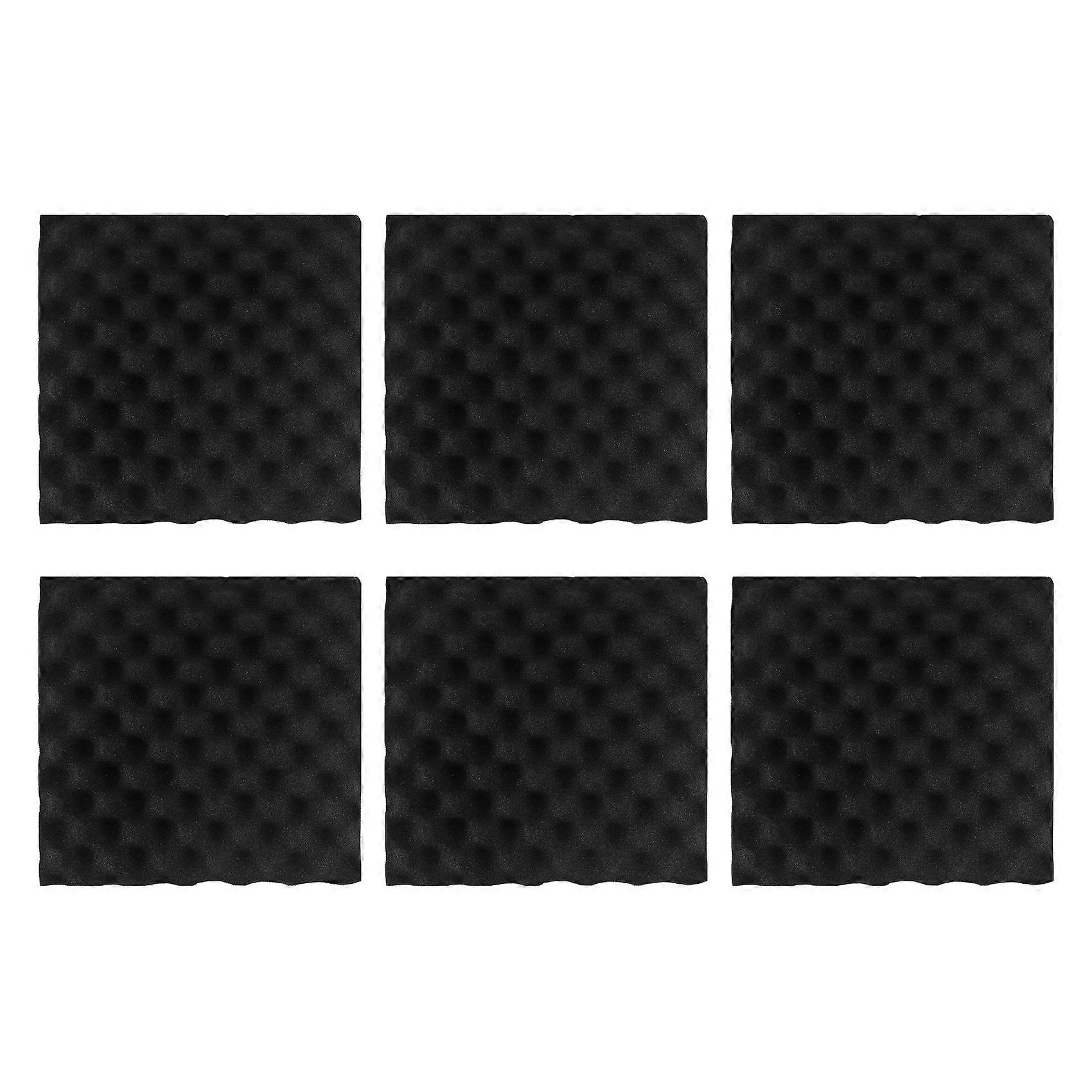 6X 30X30X4CM Soundproofing Acoustic Foam Tiles Noise Sound-Absorbing