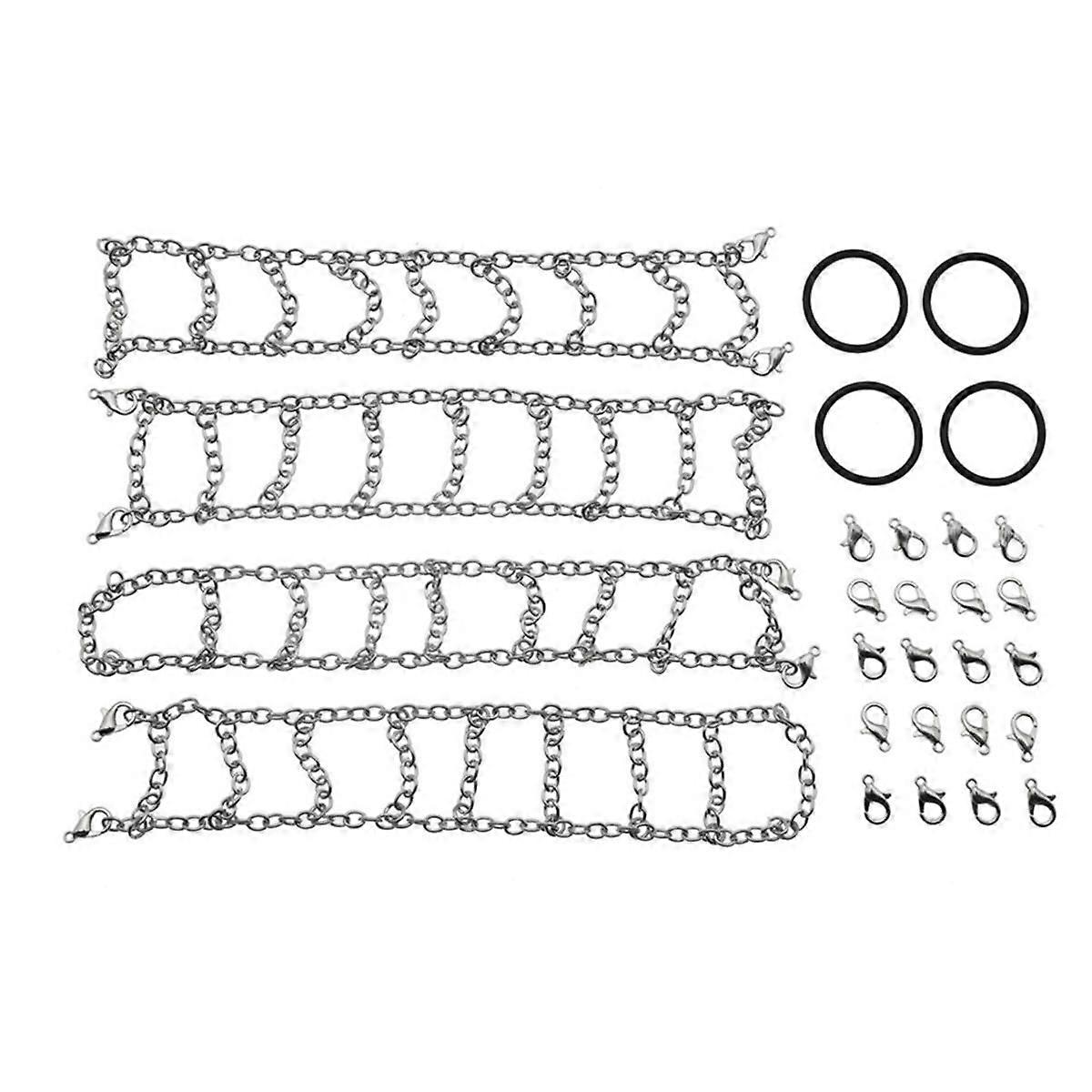 RC Car Tires Snow Chain for 1/12 Scale MN82 MN78 TRx4M RC Crawler Axial Upgrade Parts