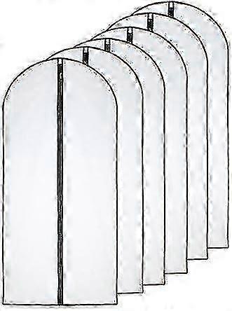 Clear Zipper Garment Bags 60x100cm Moth Proof Side Breathable