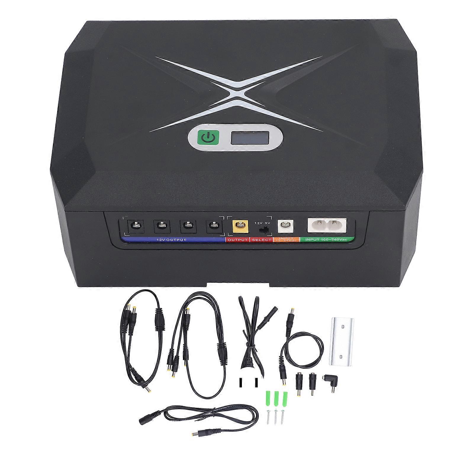 Uninterruptible Power Supply Mini UPS 120W 20800mAh Input 2‑24V DC 2.5A Output for Camera Router