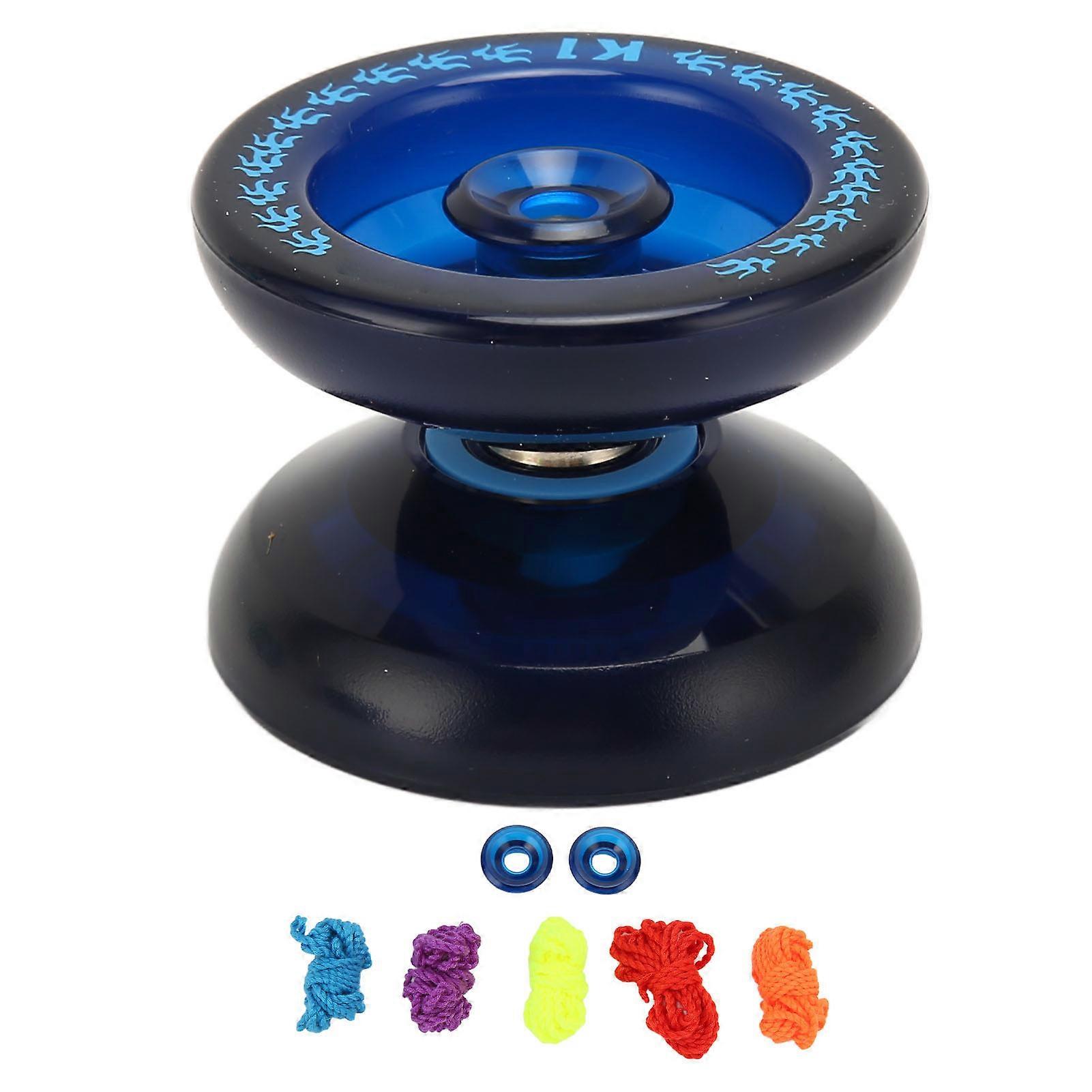 Yoyo Ball Portable Fashionable Responsive Yoyo Ball Toy with 5pcs Strings Dark Blue
