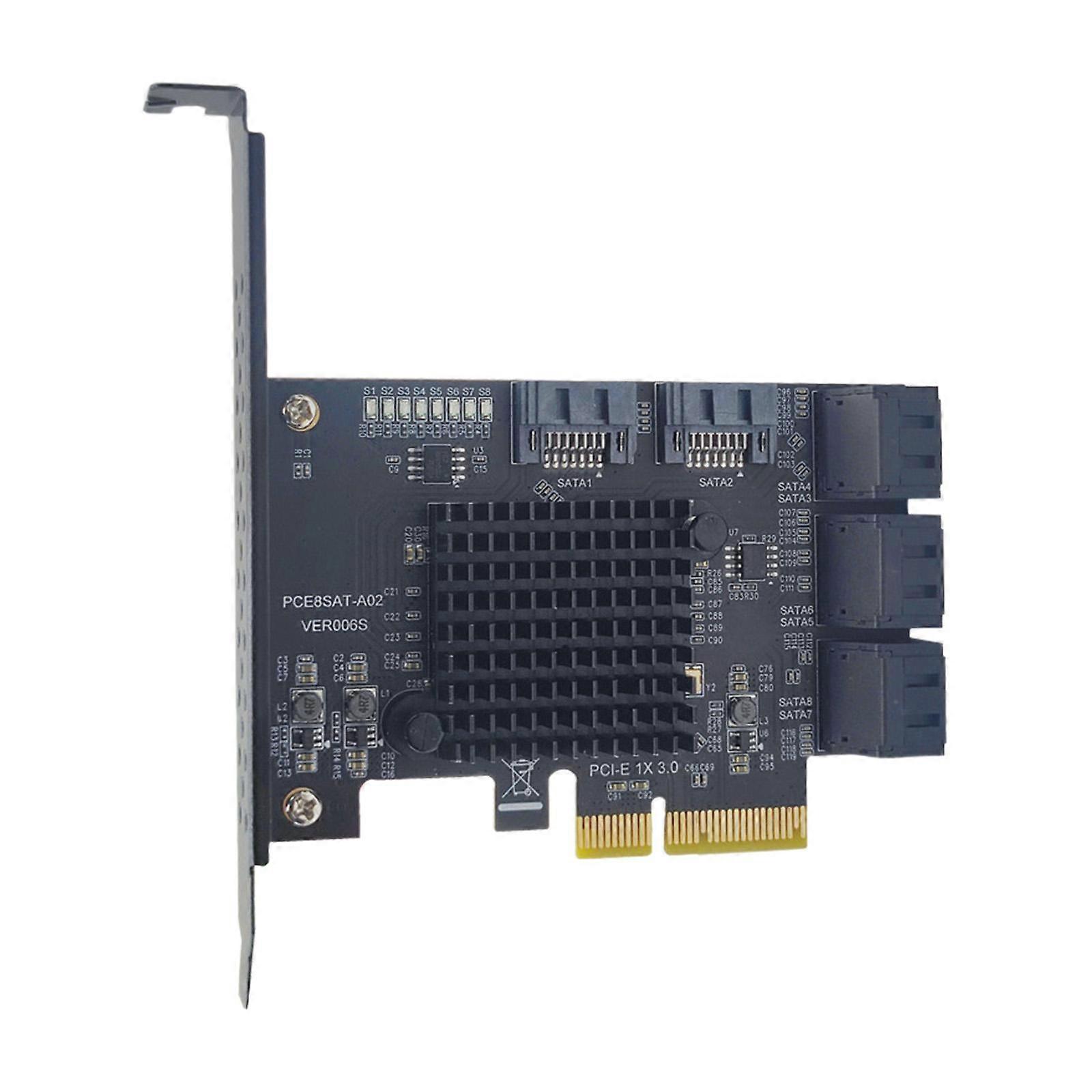 Rozširujúca karta PCI E 4x PCI E 4x až 8 portov pre disk SSD