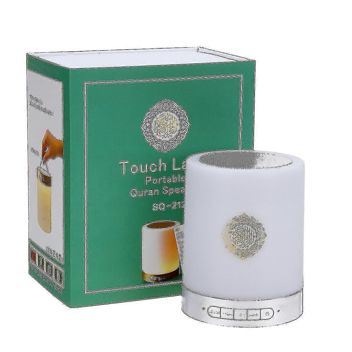 Quran Touch Lamp Speaker Bluetooth Mp3 Player Islamic Muslim + 8g Memory Card