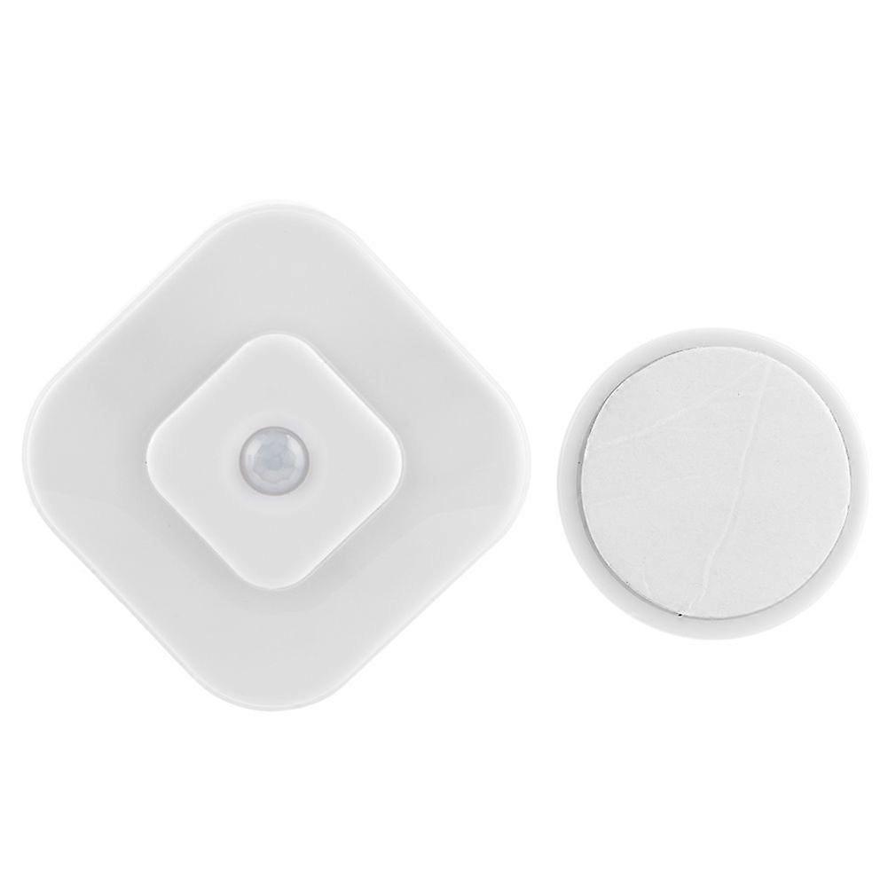 Square Shape LED Night Light Human Body Induction Motion Sensor Light for Corridor Kid RoomWhite