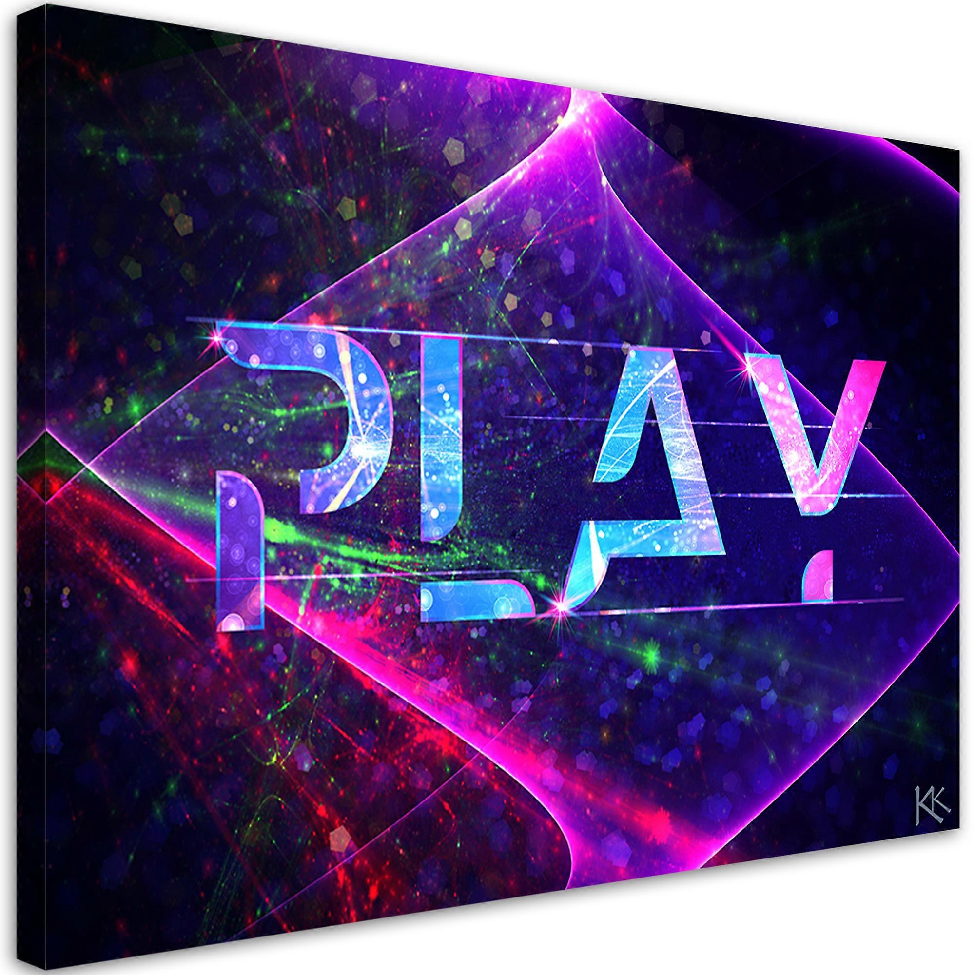 Lienzo, Inscripción juego abstracto - 120x80