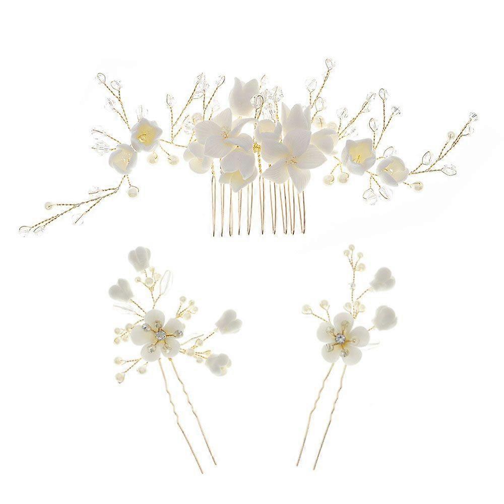 2pcs tassel keychain pendant - bean paste green + off-white