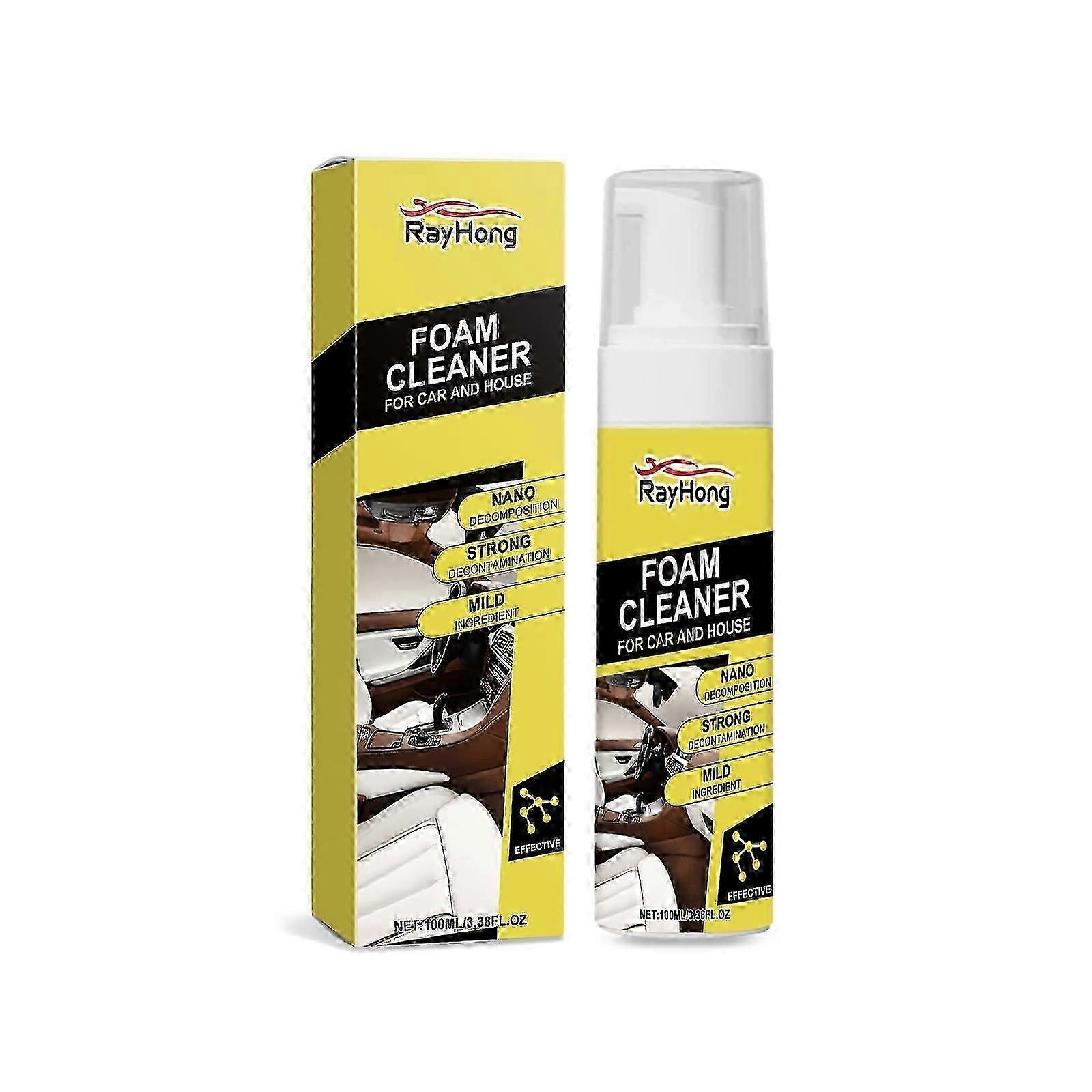 Multi-Functional Foam Car Cleaner, Interior Seat Instrument Panel Cleaning Stain Curing Cleaner