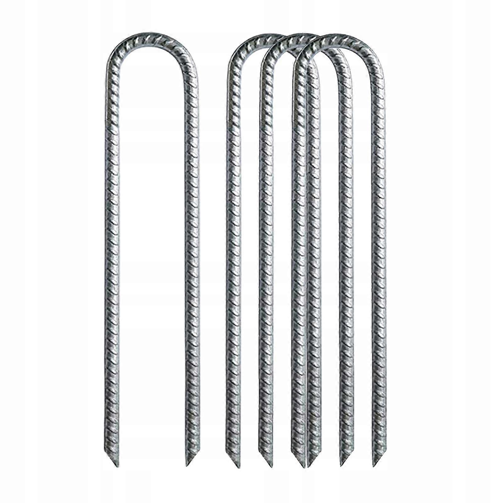4 Pieces Trampoline Stakes 12" Galvanized Wind