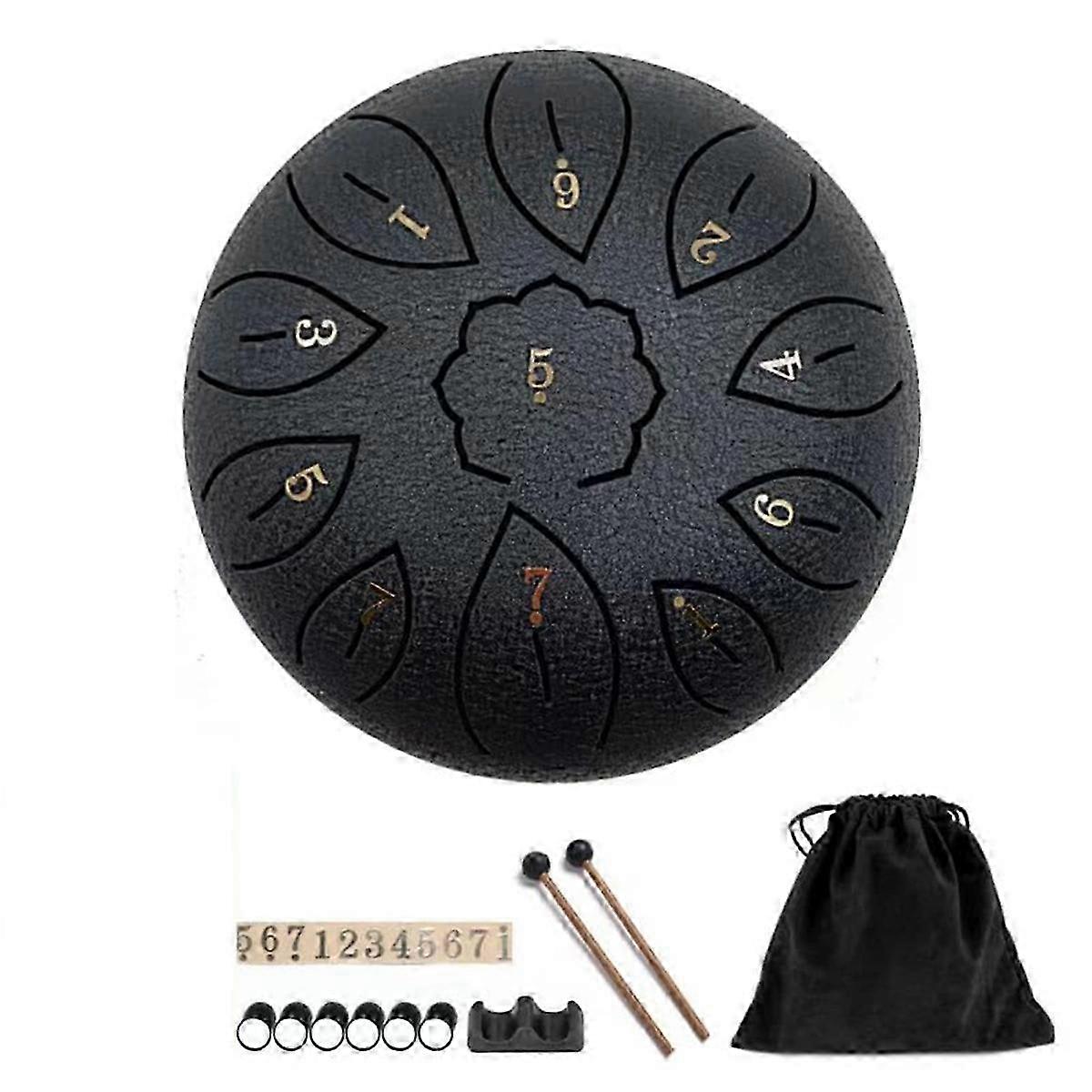 Empty Drum 11-Tone Ethereal Drum C Key Steel Tongue Drum Musical Instrument Edition 2