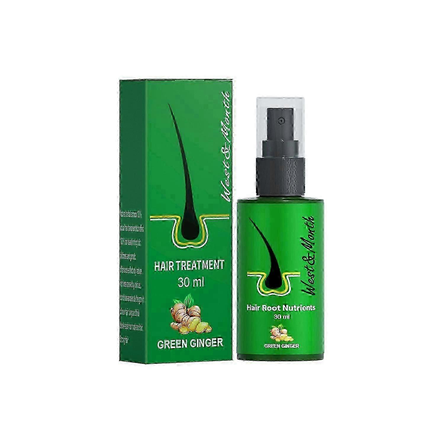 ספריי לטיפול בשיער ג'ינג'ר של West&Month טיפול עדין מעניק לחות משקם החלקת שיער