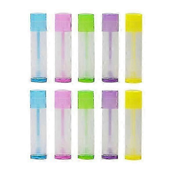 50 Pcs Clear Container Lip Balm Jars Chapstick Holder Empty Lip Balm Containers