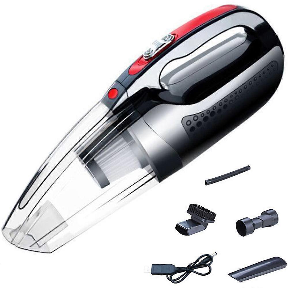 Strong Suction Handheld Vacuum Rechargeable Cordless Vacuum Cleaner-Black