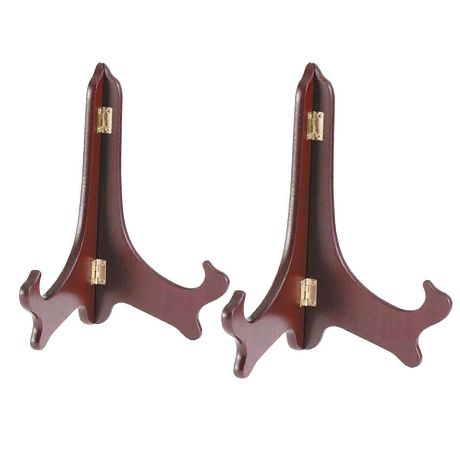 2pcs Durable Foldable Picture Frame Samples Easel f/ Home Desktop Stand