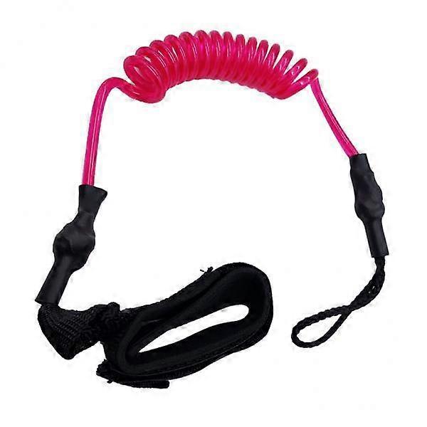 4X Paddel Sicherheit Stange Elastische Leine Boote Floß Stretch Seil Rose Rot