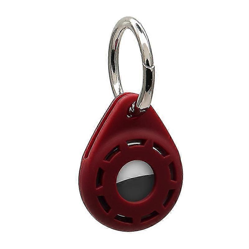 Anti-drop Silicone Protective Case Cover With Ring Buckle For Apple Airtag Bluetooth Locator