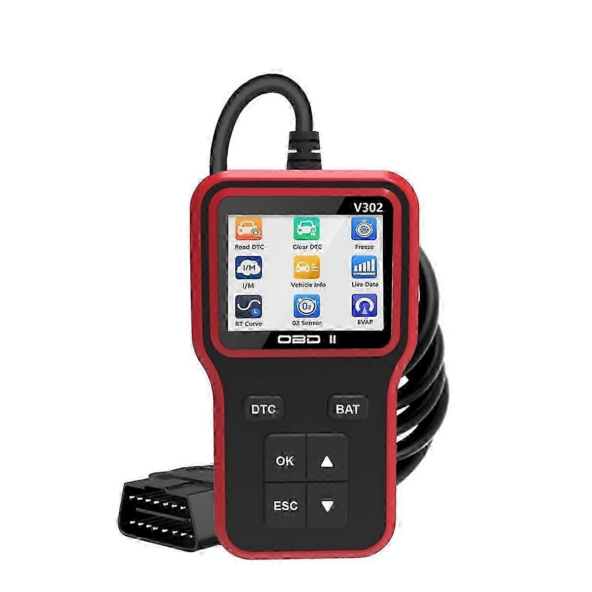 Obd2 Scanner,Car Diagnostic Tool Code Reader Compatible Cars and Trucks Check Engine Light Reader Clears Ve-cheng du