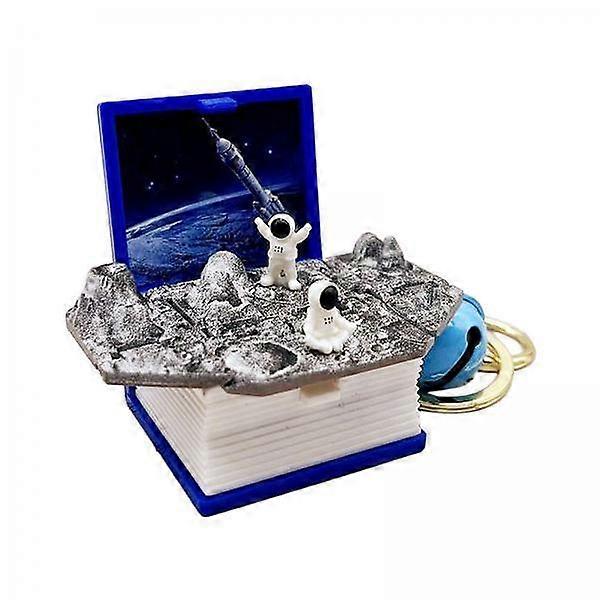 5x3D Book Keychain Creative Cute Fidget for Car Keys Foldable Mini Car Keys