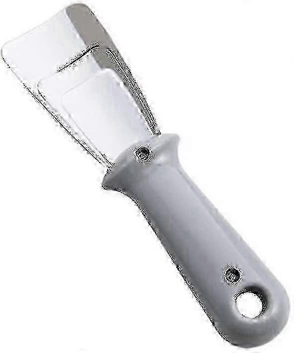 Stainless Steel Freezer Ice Scraper with Handle - Gray