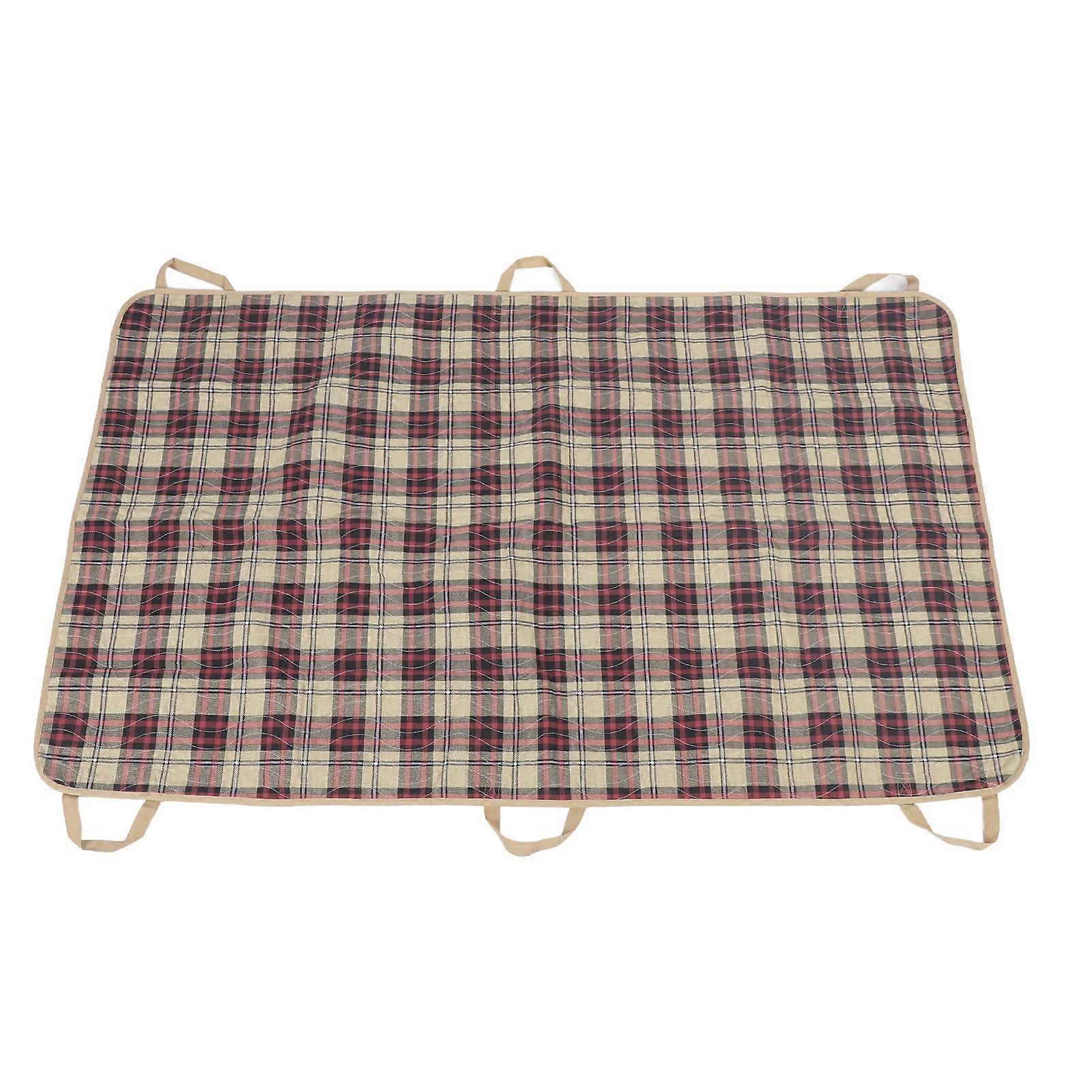 Incontinence Positioning Bed Pad with 6 Handles Mattress Protection Waterproof Patient Transfer Sheet for Bedridden Elderly 35.4 X 47.2in