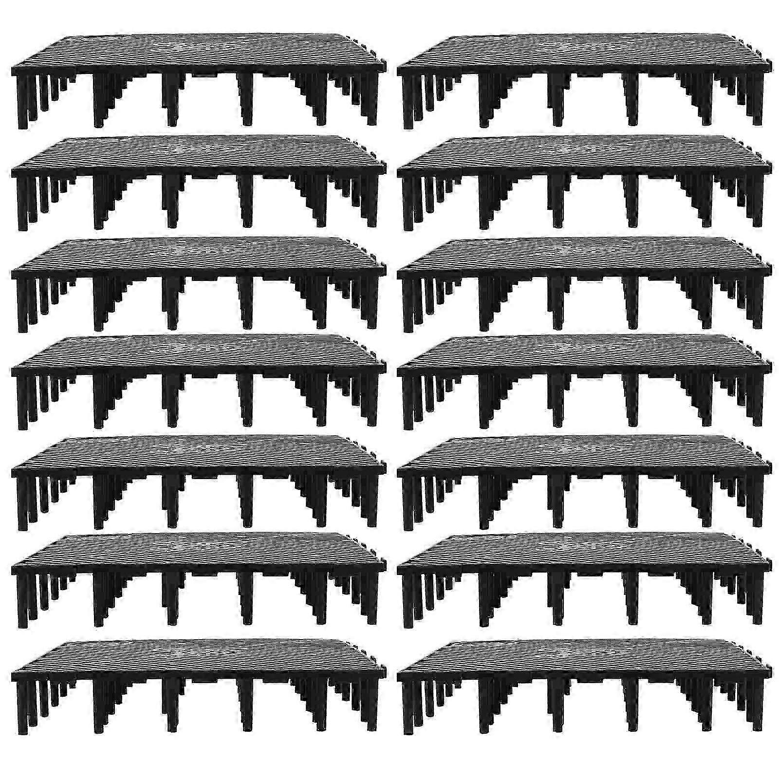 Aquarium Filter Tank Plate with Black Undergravel Divider for Gravel and Sand - Suitable for Various Egg Filter Systems and Stand Usage