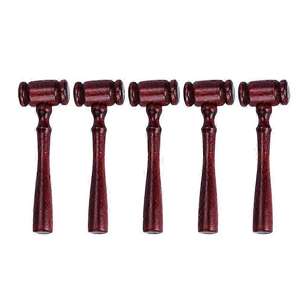 5 Pcs Car Kids Wooden Judgment Hammer Judicial Gavel Mini Judge Gavel Boosted Packs Trading Cards Ms
