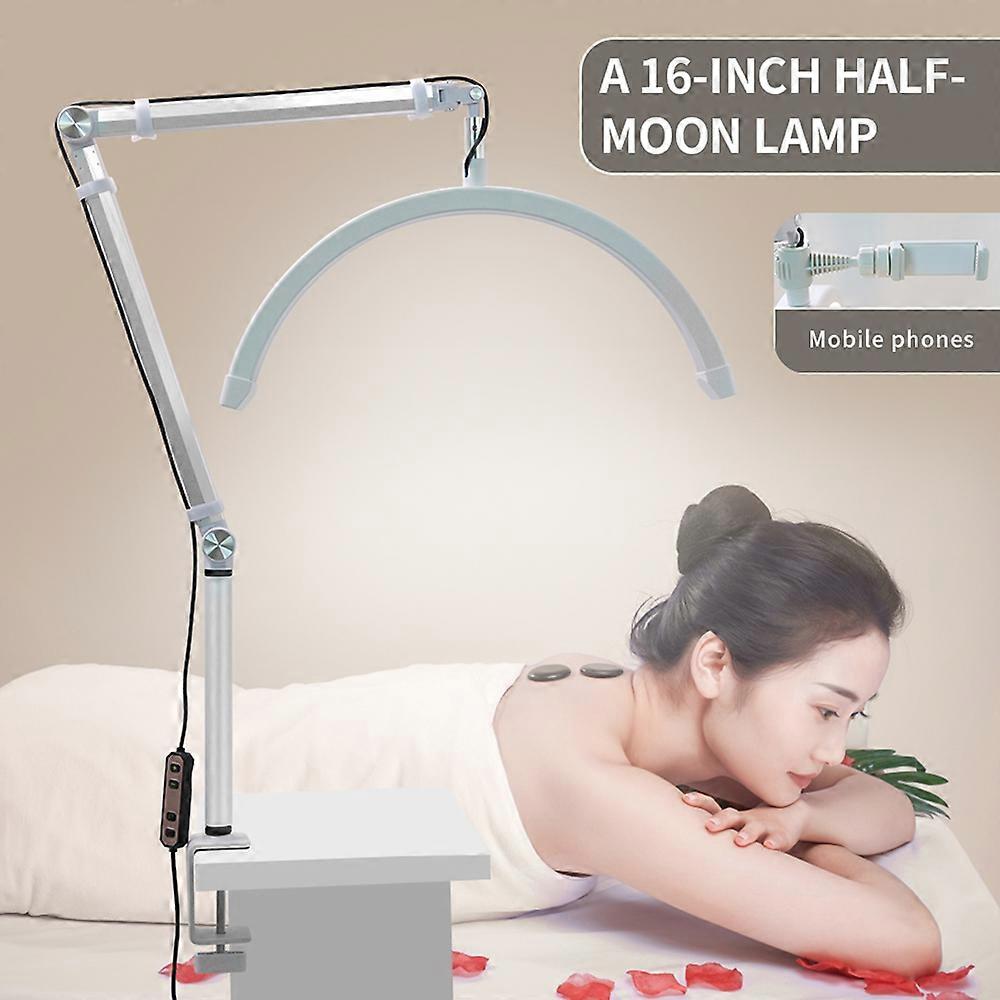 Moon-Shaped LED Video Light: Perfect for Beauty Salons, Reading, and Versatile Use