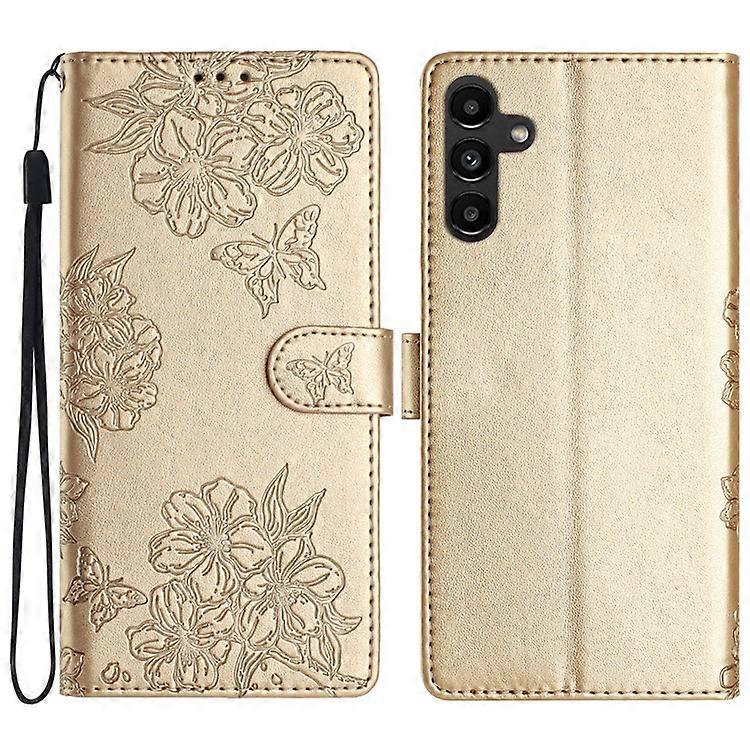 Compatible For Samsung Galaxy A26 5G Case Butterfly Flower Drop-Proof PU Leather Wallet Phone Cover