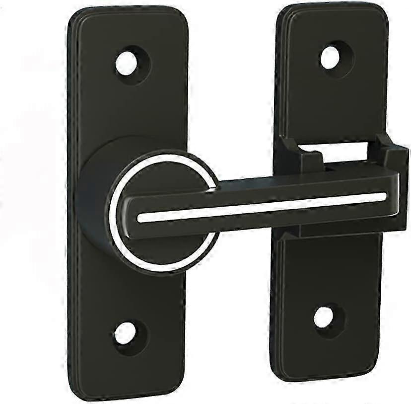 Illuminated Sliding Interior Door Lock, 180 Degree Swing Door Hook Latch, Secure Buckle Lock Bolt Anti-Theft Hasp for Use with Various Brand